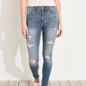 Hollister high rise super skinny jeans